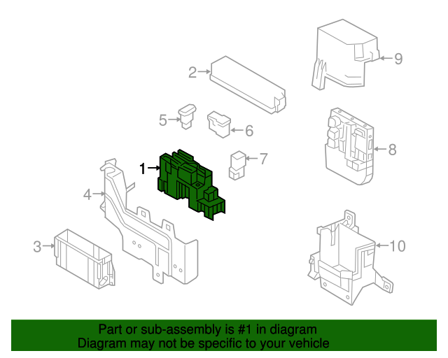 19316389 Power Distributor Fuse Block Housing 20152018 Chevrolet