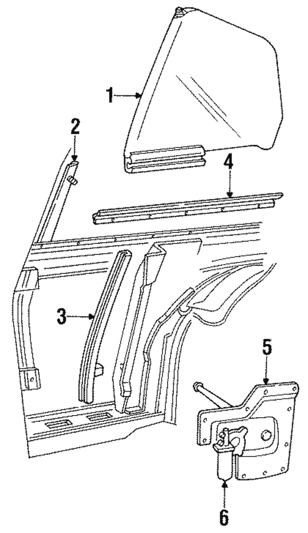 Sealing Strip Assembly, Q/Wdo Otr   Belt - GM (12503937)