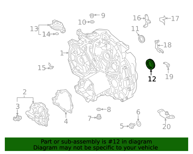 MD755526 - Seal 1997-2022 Mitsubishi | Mitsubishi Motors Store