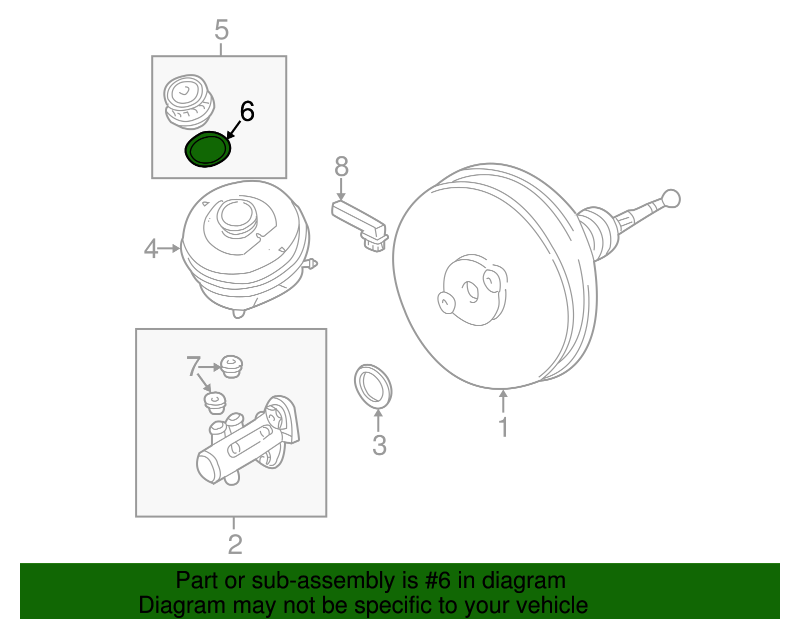 Reservoir Cap Gasket - Volkswagen (893-611-347)
