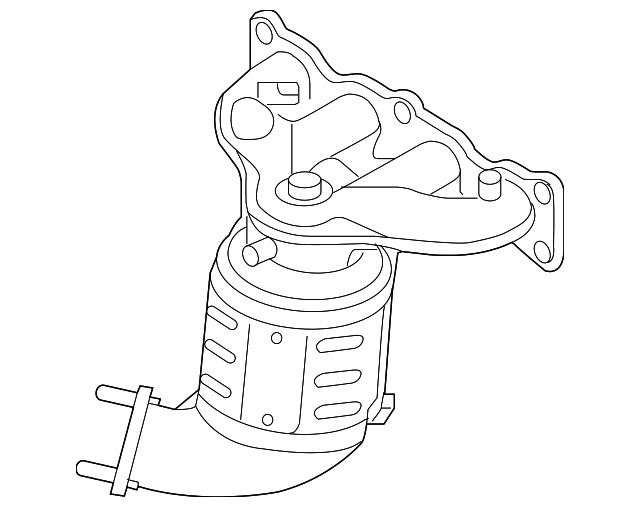 20152019 Hyundai Sonata Catalytic Converter With Integrated Exhaust