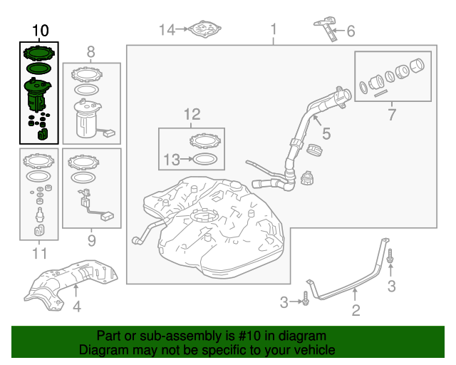 17048TVAA02 Filter Set Fuel 20182020 Honda Accord Genuine