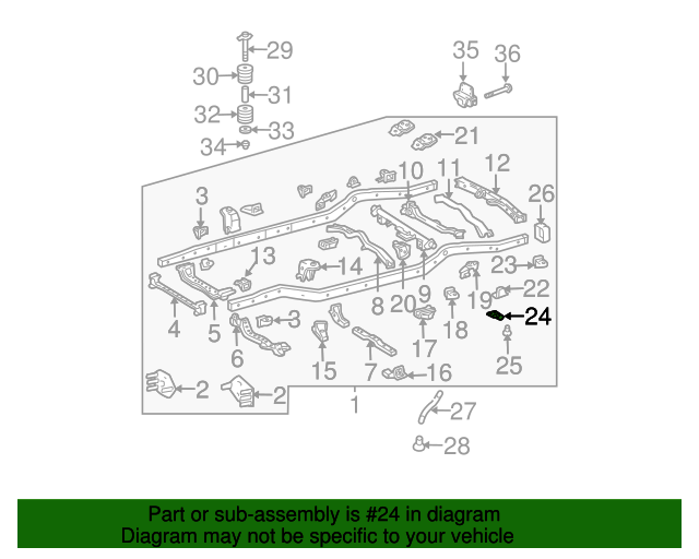 5109560030 Tie Down Hook 20032023 Toyota OEM Genuine Toyota Parts