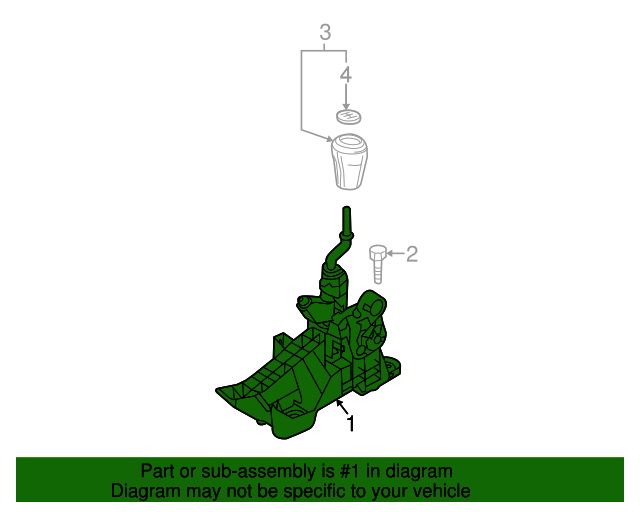 20122013 Mazda 3 Shifter Assembly BFD146100