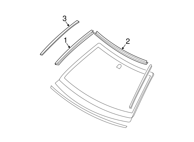 Roof Drip Molding Toyota Infiniti G35 COUPE SPORT Roof Molding