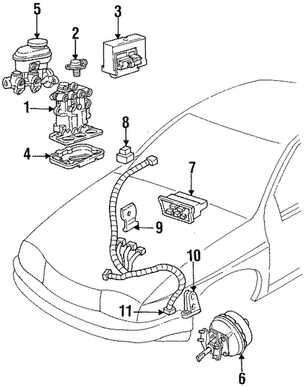 Front Wheel Speed Sensor Wire - GM (12140078)
