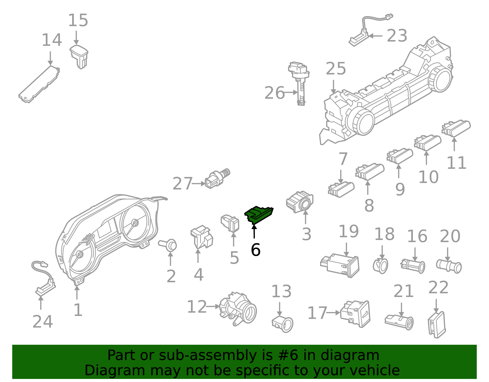 Ford Dealership 20212024 Ford Motorcraft™ Switch Assembly SW8497