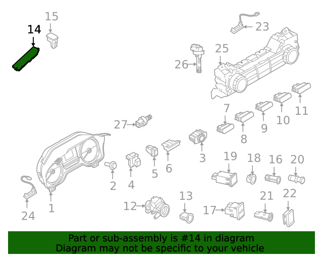 20212023 Ford F150 Cruise Control Module mu5z14g490u