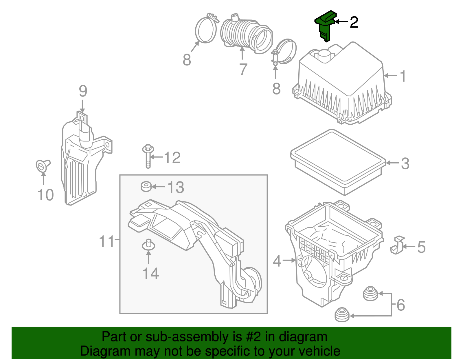 Mass Air Flow Sensor - Scion (22204-WB001)