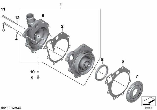 11519457279 - Washer-Gasket - 7.3X12.6X1 2017-2024 BMW-Motorrad 