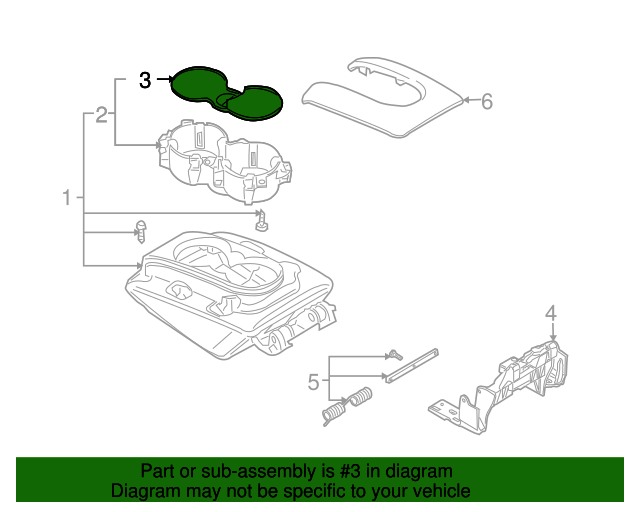 4L0862435K50 Cup Holder Insert 20072015 Audi Q7 Audi Parts Store