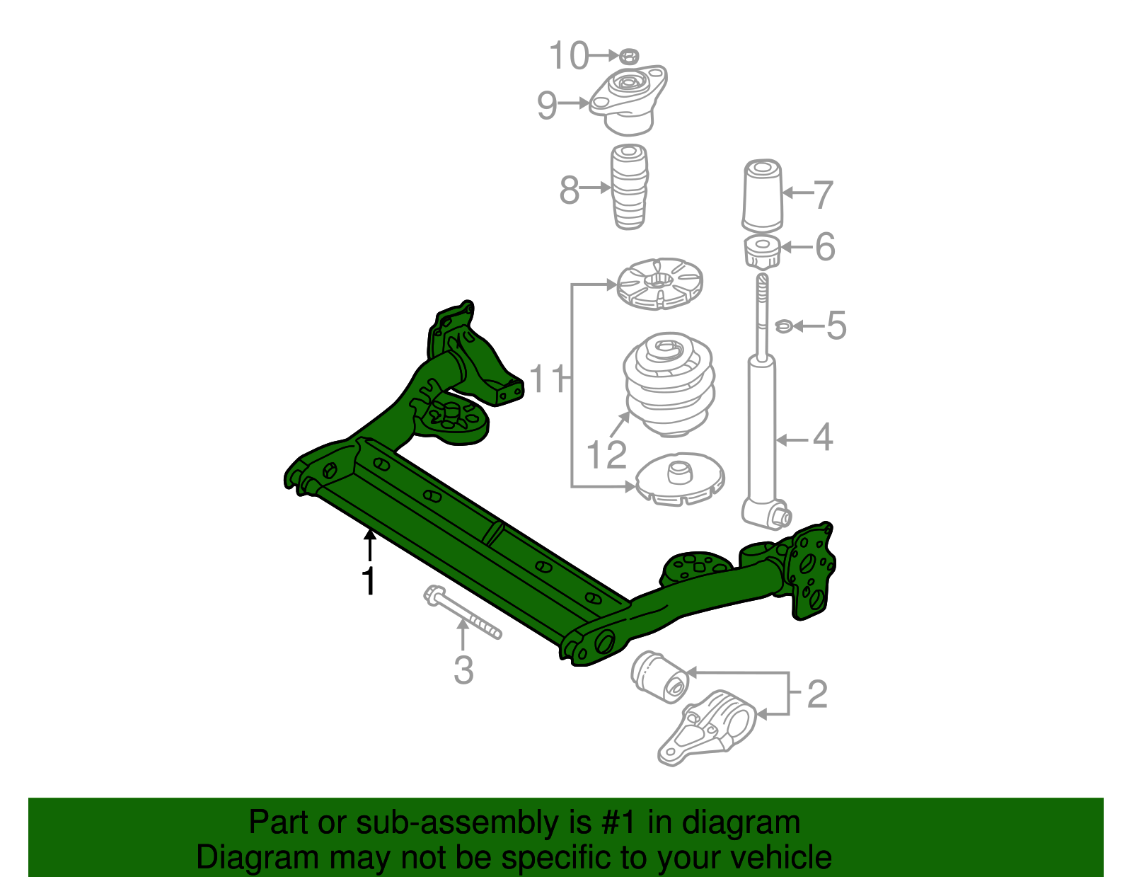 Axle Beam - Volkswagen (8E0-500-051-T)