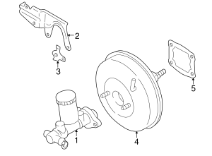 2001-2005 Mazda Miata Brake Booster N067-43-800A QuirkParts