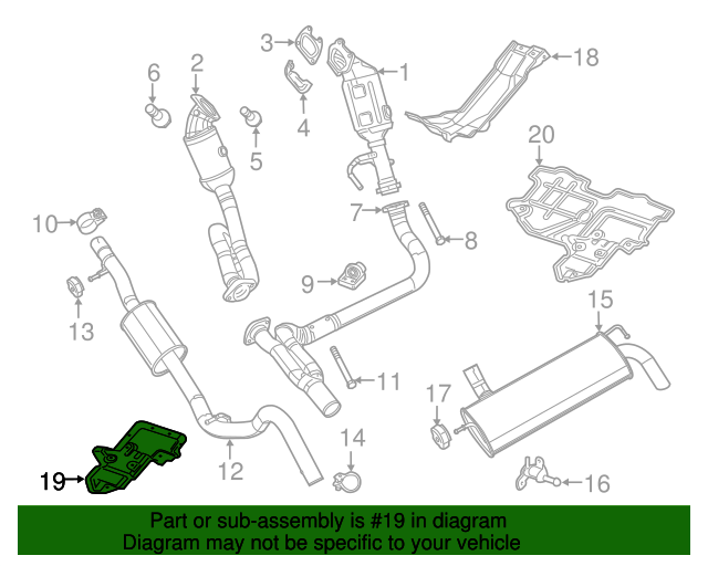 20182024 Jeep Wrangler Heat Shield 68296837AA Mopar Parts Canada