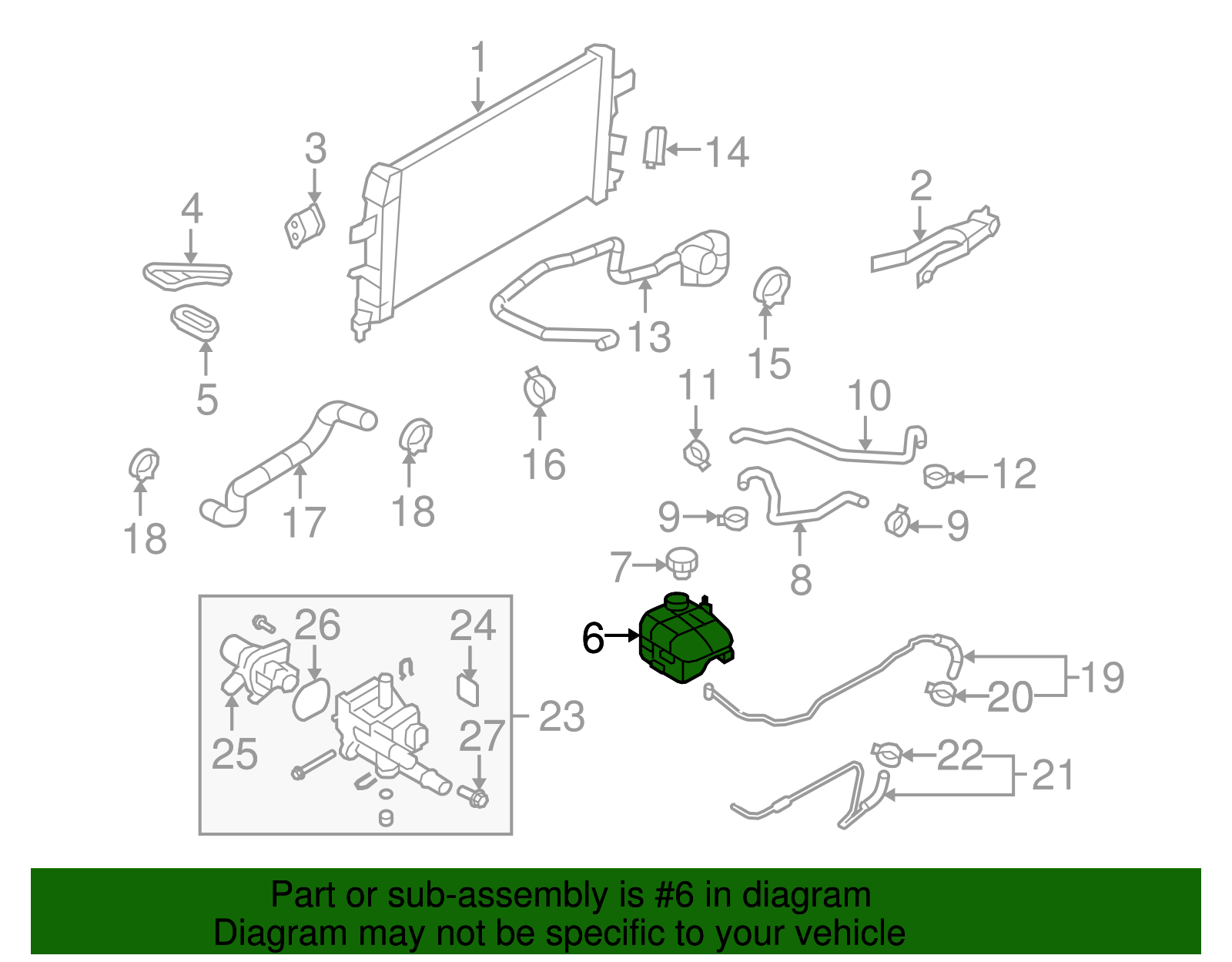 Radiator Surge Tank - GM (93179469)