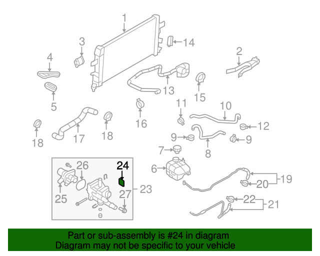 20082018 GM Engine Coolant Thermostat Housing Seal 55578957 GM Parts