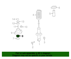 2003-2024 Mitsubishi Bushing MR594613 | Mitsubishi Parts Warehouse