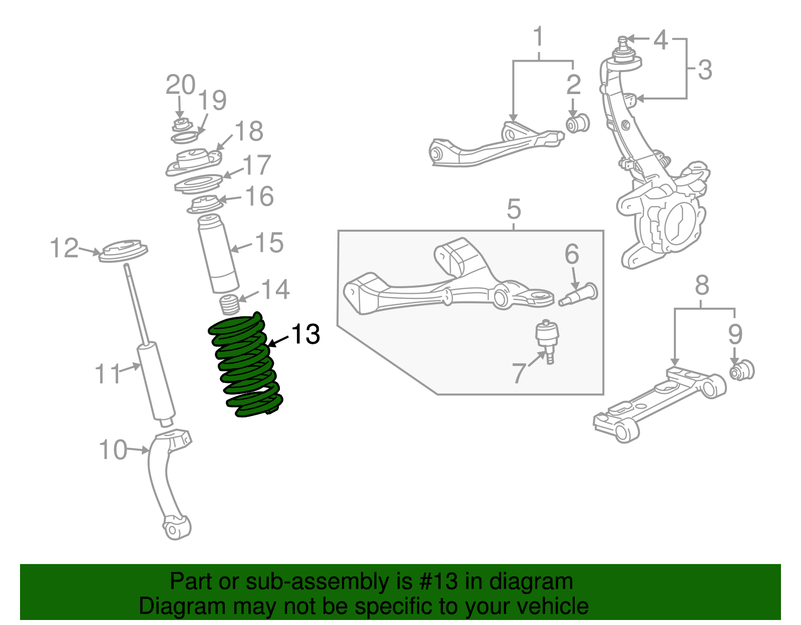 Coil Spring - GM (12173196)