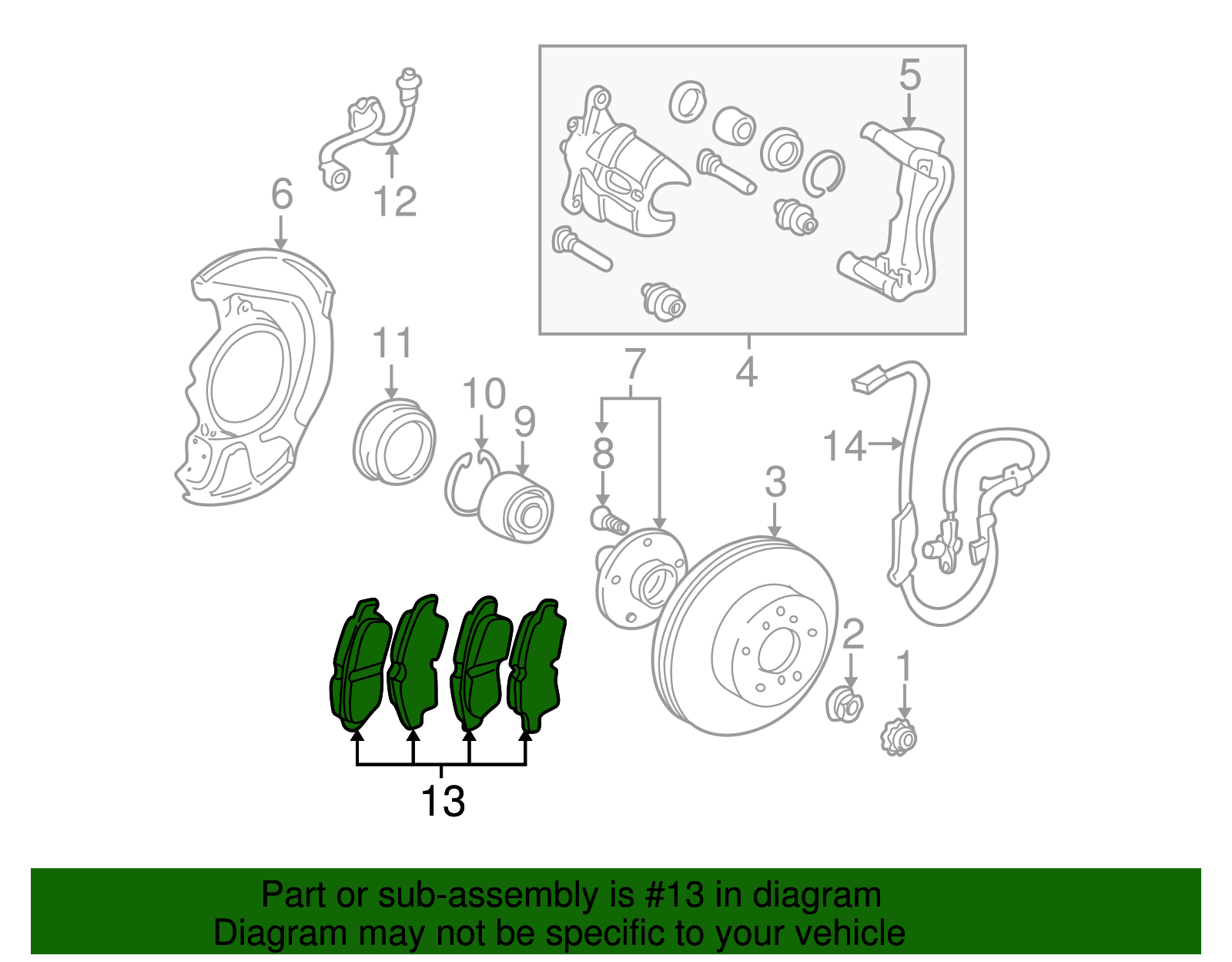Brake Pads - Toyota (04465-45021)