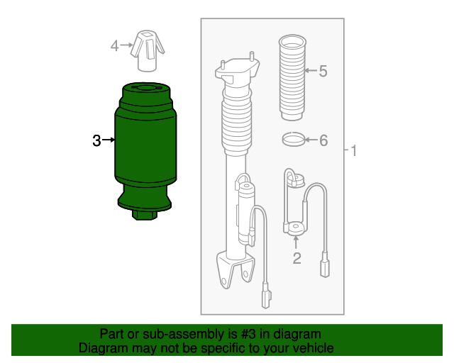 292-320-05-25 - Air Spring 2015-2019 Mercedes-Benz | Mercedes-Benz 