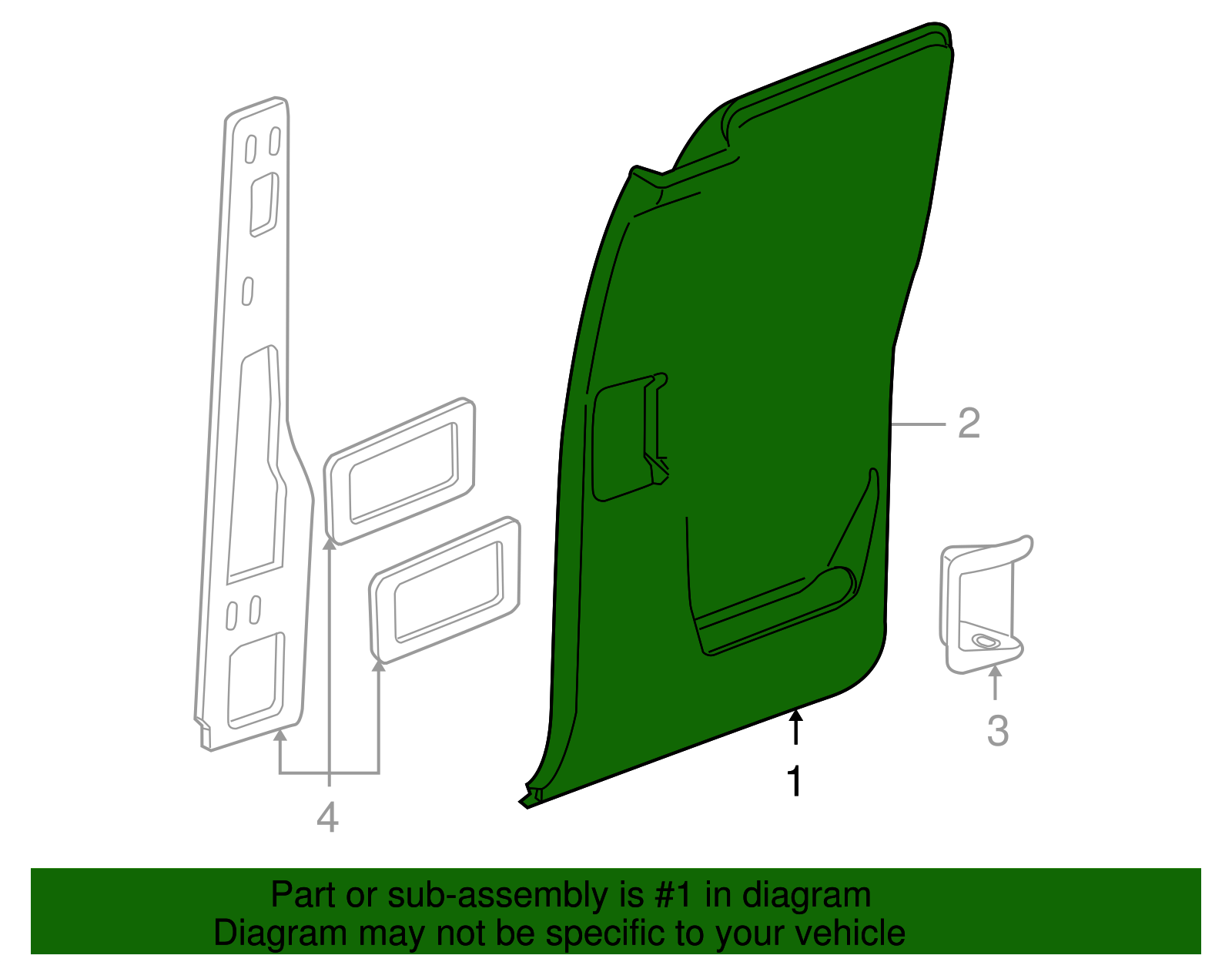 Door Trim Panel - GM (89023058)