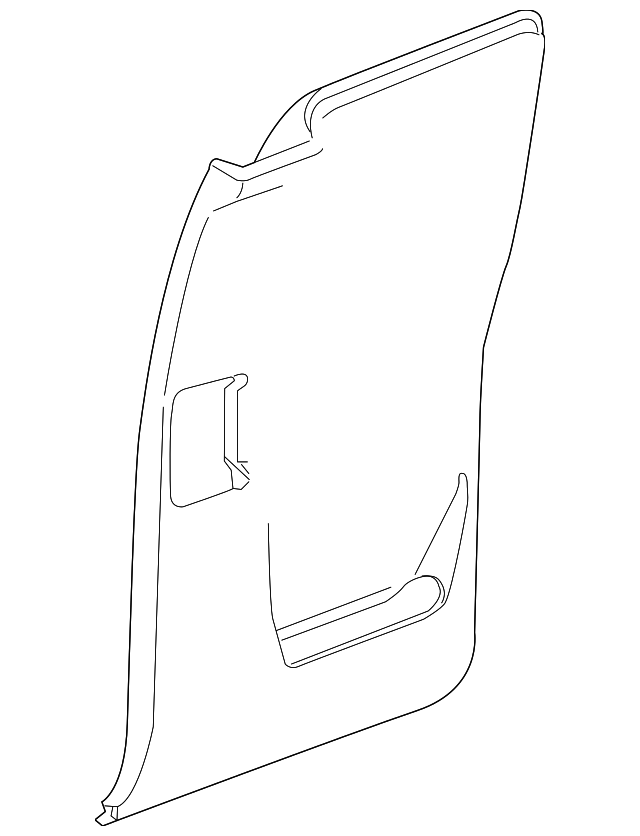 20032007 GM Very Dark Pewter Rear Passenger Side Door Trim Panel