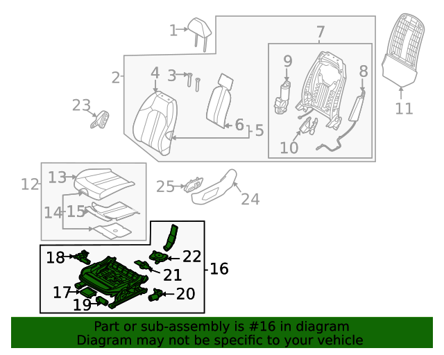 Power Seat Adjuster Switch For Hyundai Sonata YF I45 Santa Fe DM, For