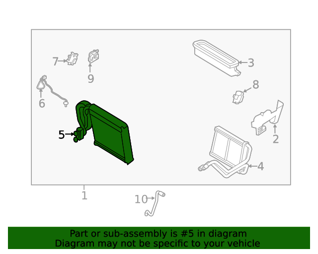2019 Nissan Altima A/C Evaporator Core 272806GU0C Nissan Parts Store