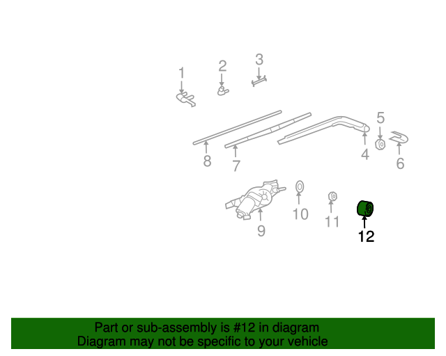 MR551914 - Wiper Motor Cap 2004 Mitsubishi Lancer | Capital City 
