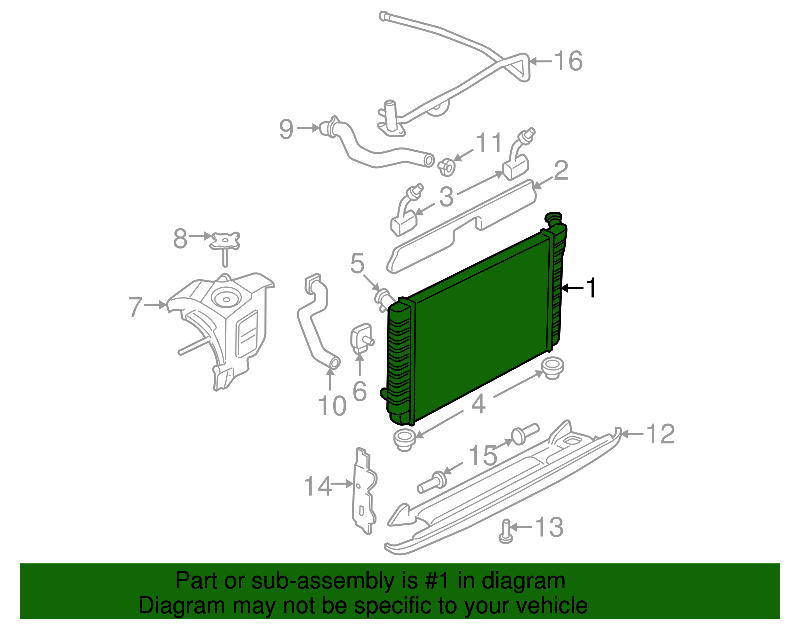 Radiator - GM (52485608)