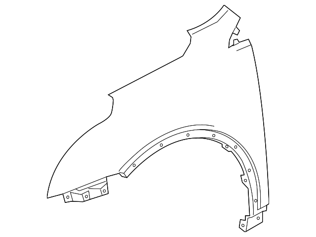 Front Passenger Side Fender - Cadillac (84132974)
