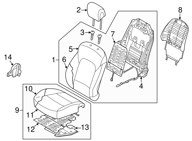 Genuine Hyundai 88375-4Z010-NBC Headrest Guide Assembly Genuine Hyundai 88375-4Z010-NBC Headrest Guide Assembly
