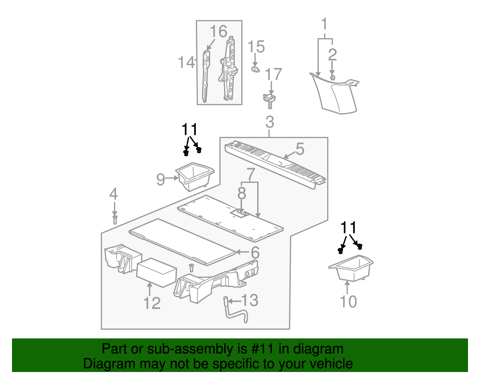 Retainer Assembly - Int Sq HD W/Brass Thd Inse - GM (11519317)