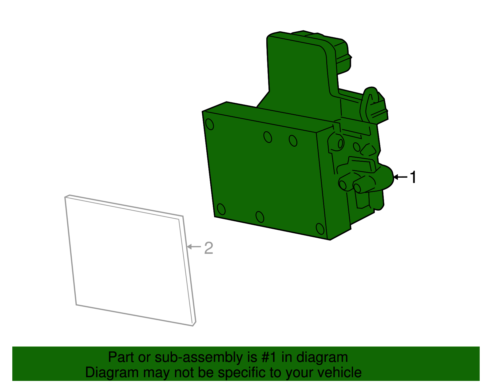 Electronic Brake Control Module with Brake Pressure Modulator Valve - GM (25939761)