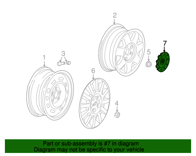20022003 Kia Sedona OEM NEW 200203 Kia Sedona Wheel Hub Center Cap