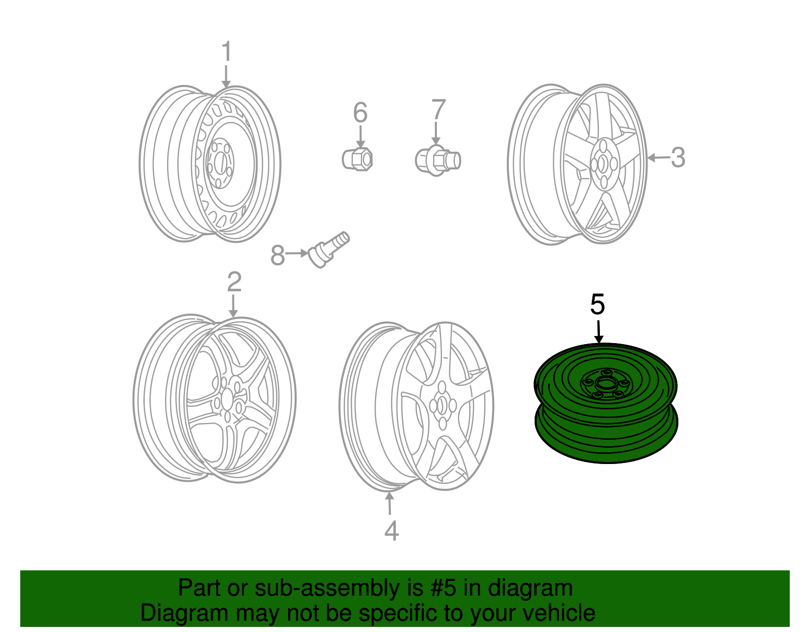 Spare Tire - GM (9595218)