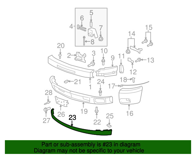 20072013 Chevrolet Silverado 1500 Black Front Air Deflector Extension