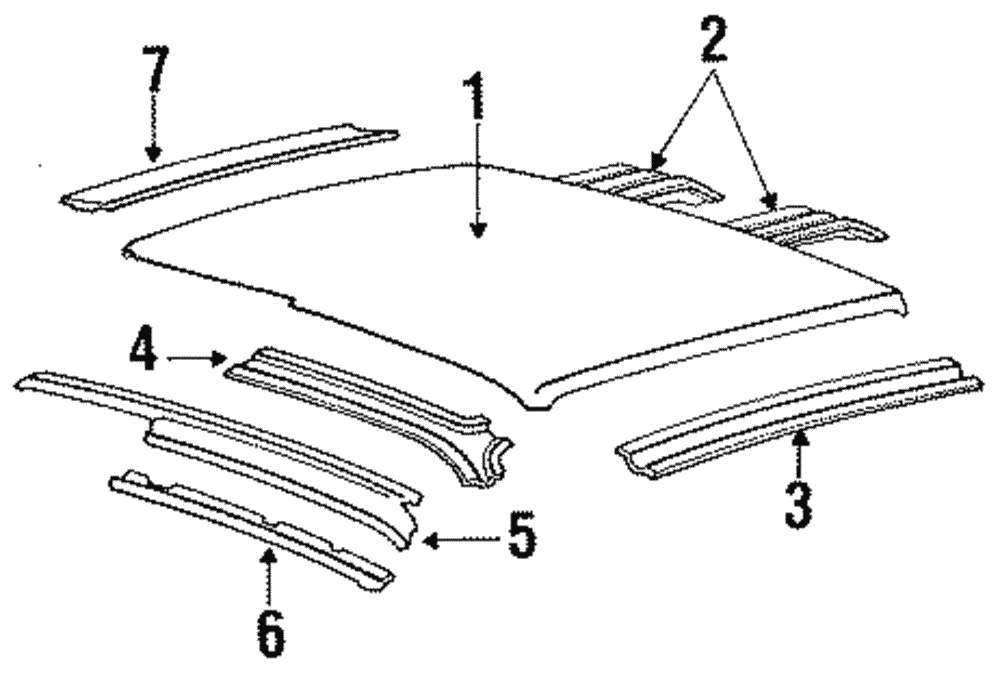Roof Rail - Ford (E83Z-6651180-A)