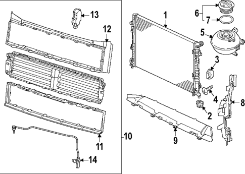 Radiator & Components for 2024 Volkswagen Atlas | OEM Parts Online