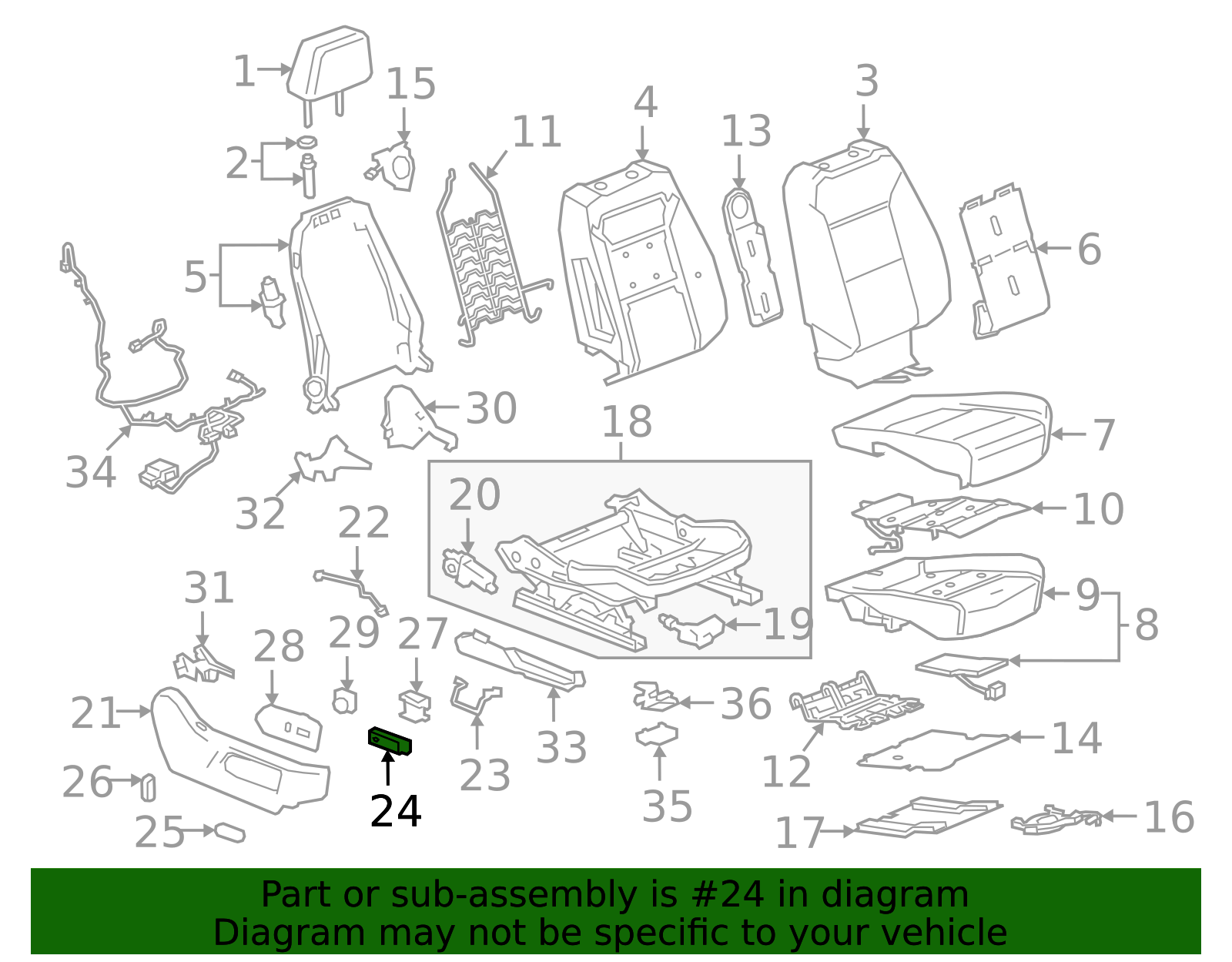 Seat Switch - GM (87840349)