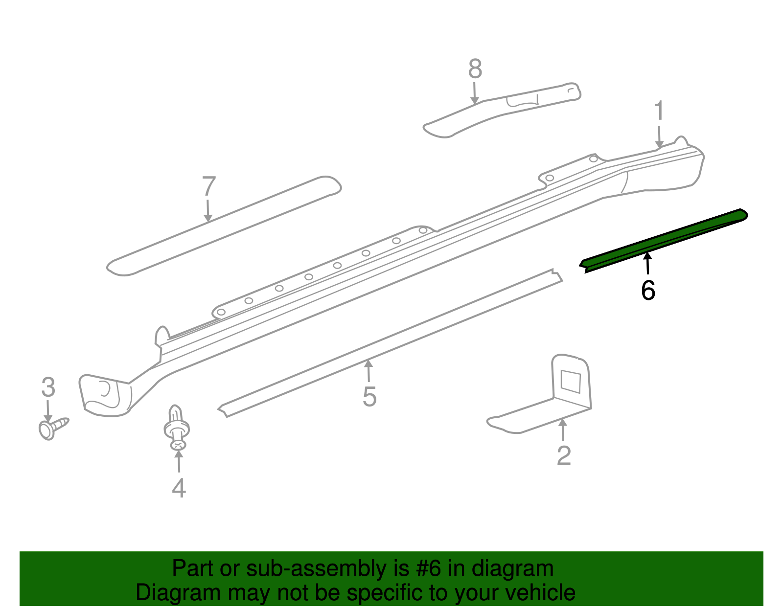 Rear Weather-Strip - Buick (25775560)