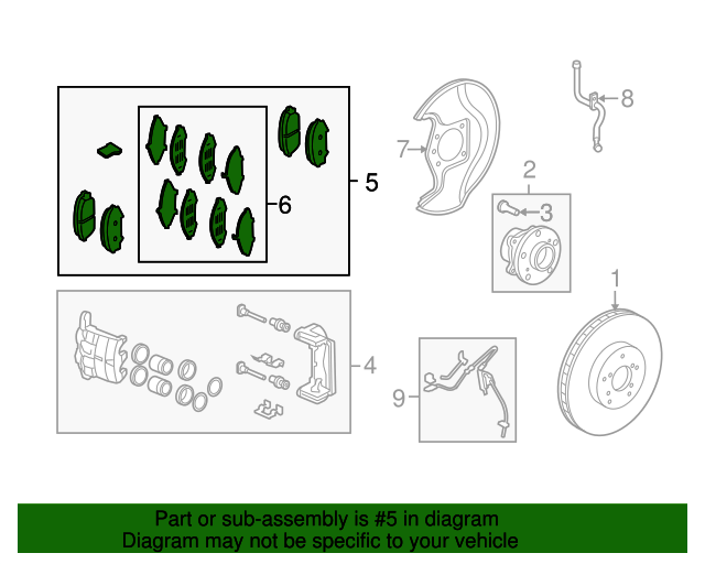 Genuine OEM Acura Brake Pads Part 45022STXA02 Acura Parts For Less