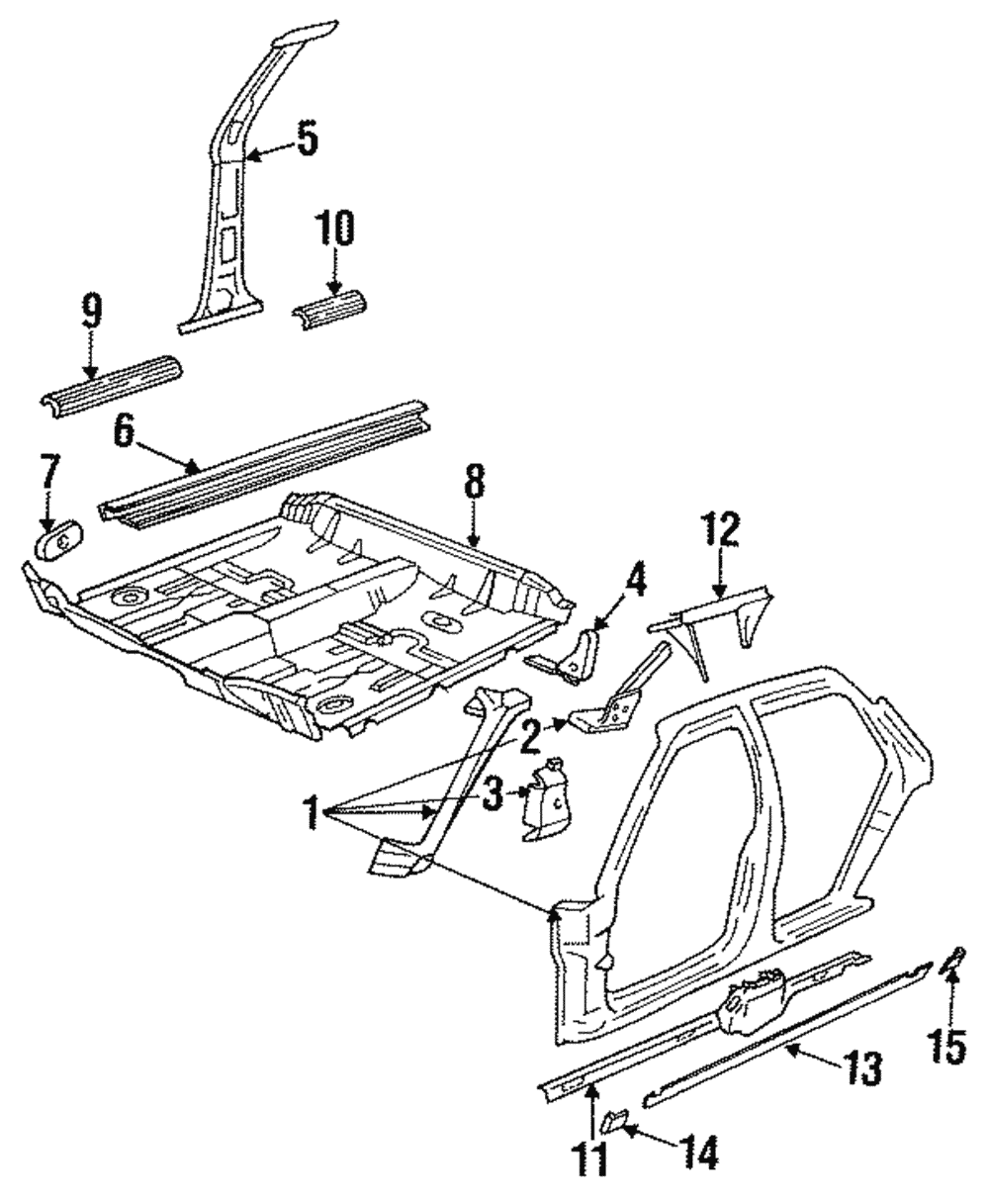 Panel Kit, Rkr Otr-Left-hand - GM (12480803)