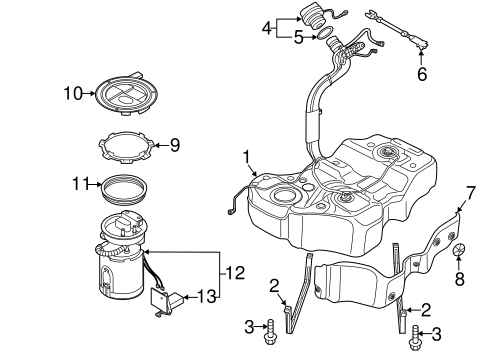 Fuel System Components for 2013 Volkswagen Passat vwpartscenter