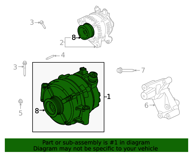 LC3Z10346B Alternator 20202023 Ford Lasco Auto Parts