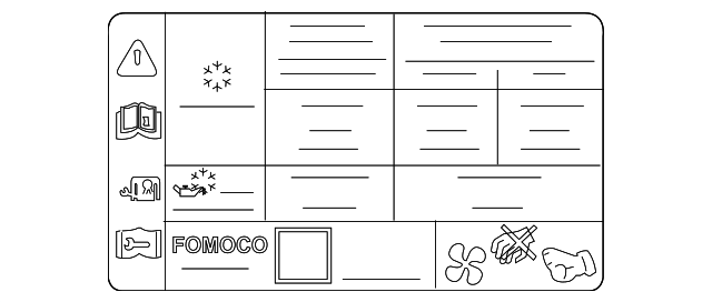 2015-2023 Ford AC Label ck4z1503050b | TascaParts.com