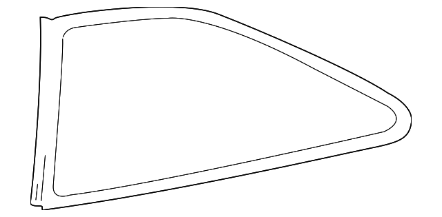 2000-2005 Hyundai Accent Quarter Glass 87820-25000 | QuirkParts