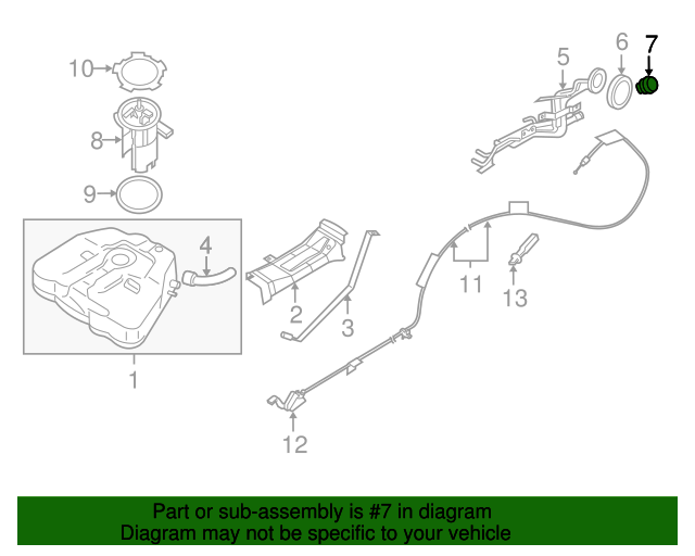 20042012 Nissan 20042012 Nissan Altima Quest Murano Fuel Tank Gas Cap