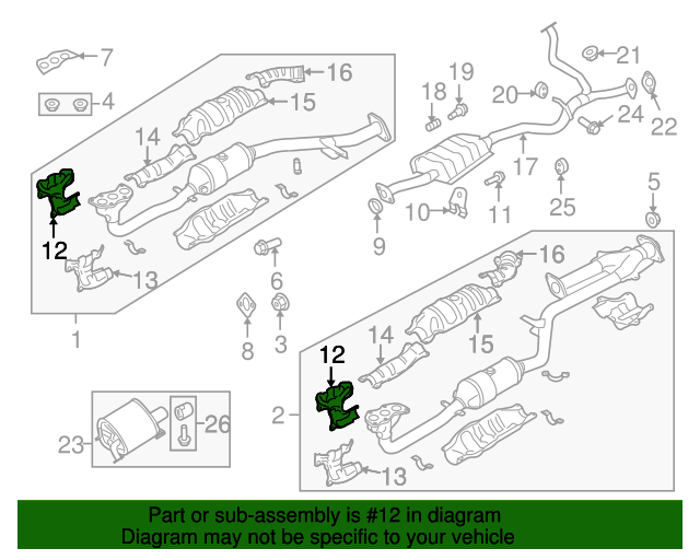 20102019 Subaru Heat Shield 44651AC040 Subaru Parts Store