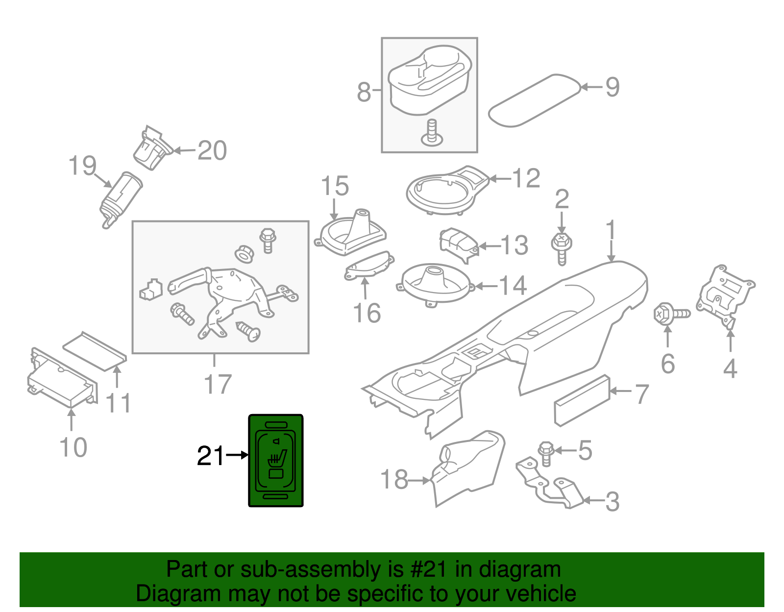 Seat Heat Switch - Scion (SU003-04128)